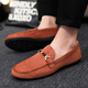 
Dadongwei DADONGWEI brand Doudou shoes men's 2025 new breathable cloth shoes one-foot lazy shoes Korean version suede soft sole driving shoes D753 khaki upgraded version 40