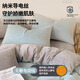 Nanjiren milk velvet bed four-piece set autumn and winter thickened double-sided coral velvet quilt cover single quilt cover sheet style three-piece set baby blue + light gray soft and waxy milk velvet 1.8m bed sheet style four-piece set - quilt cover 200x230cm