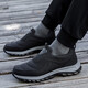 Zunshi pipe elderly shoes men's summer breathable non-slip soft sole dad shoes middle-aged and elderly walking shoes comfortable mesh mother shoes 9207 black men's style 39