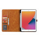 Jinhao (Jinhao) Apple iPad Pro Tablet -Schutz 12.9 Lederkartenflip Cover Hülle Stellplatz Air4 Räste Mini Retro -Kalb Leder Cover Black iPad Pro 11 Zoll 2018
