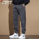 Pantalones de carpintero (Tucano) Men sueltos Pantos de pies escondidos Men primavera y verano Hombres de estilo coreano Trabajo de moda Men Gray XL