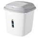 Feston rice bucket household moisture-proof and insect-proof sealed bucket kitchen food storage bucket plastic flour rice storage rice storage box 10 Jin [Jin equals 0.5 kg] off-white