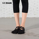 MEIKAN beautiful yoga socks five-toe socks cotton straps non-slip socks floor socks Pilates indoor fitness tabi socks black women 35-38