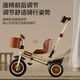 
Permanent children's tricycle 1-3-5-2--6-year-old large baby trolley boy and girl baby bicycle baby stroller permanent F2 cream yellow music light clutch titanium idler