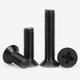 Sanqi Tiger Black 304 Stainless Steel KM Cross Counterhead Screw Plated Black Zinc Cross Slot Flat Head Screw Bolt B819 M2.5*12200 Pills