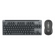 Logitechs bevorzugte Serie K855 (K835 Upgrade Modell) Mechanische Tastatur Wireless Bluetooth Dual-Mode-Anschluss TTC Red Achse 84 Tasten E-Sports Office Tastatur K855+M650 Tastatur und Maus-Set Schwarz