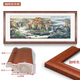 Jiji Furniture Fushan Jubao hand-painted calligraphy and painting authentic Chinese style living room landscape cornucopia hanging painting Chinese painting ink painting elegant terracotta solid wood frame four feet (frame size 80*160cm)