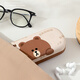Fan Yejia's high-end glasses storage box with glasses cloth portable sunglasses storage box, anti-pressure and anti-fall cartoon glasses case