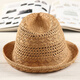 Karond Top-Hut Gentleman Hut Männer Strohhut Mode Top Hut Britisch Retro Jazz Hut Gentleman Hut mittleren Alters und älterer Strohhut Khaki Farbe (One Size 56-58)