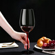 Sushi Cerámica Cristal Copa de cristal Vino tinto Class Regalo de regalo para el vino para el rato 756 ml Rojo + Negro 2 Simple Set