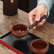 Jiutang Kung Fu Tea Set Accessories Black Sandalwood Tea Ceremony Six Gentlemen Tea Knife Spoon Tea Clamp Three-piece Tea Making Tool Set Supplies (1st Grade) Black Sandalwood Tea Ceremony Six Gentlemen