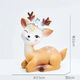 Qumeisi cartoon sika deer ornaments living room children's room decoration ornaments car ornaments cute deer birthday gift family of five deer