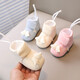 Miduer Baby Autumn and Winter Soft Sole 0-1 Year Old Baby Cotton Shoes with Thick Cotton Padded Thick Warmth Thin Cotton Pre-step Shoes to Prevent Falling Toddler Shoes 2 Blue (Wings and Padded Shoes) 12 Inner Length 12cmM (Recommended for 9-18 Months)