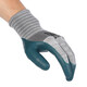 Jishou A698 Guantes de protección de mano de obra de caucho Cinta bañada Trabajo de goma en el sitio de construcción Resistente e impermeable [12 pares] Modelo de flagencial A788 resistente al desgaste