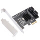 Capricorn (MOGE) Desktop PCIe zu 4-Port SATA3.0 Hartplattenerweiterungskarte Marvell 9215 Chip Support System Startup MC2692