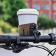 Rock Brothers Bicycle Water Cup Holder Handlebar Water Bottle Holder Road Mountain Bike Leisure Cycling Coffee Thermos Cup Cover Black Wave