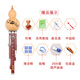 Der Klang von Seide und Bambus Hulusi Universal Mahagony Ebony Tube sieben Loch plus Schlüssel Yunnan Ethnic Blowing Instrument Professionelles Spielstil Hulusi Ebony plus Key G Tune