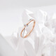 Trendy Acer to Simple Intertwined 18K Gold Diamond Ring Female Color Gold Diamond Ring Hand Accessories Birthday Gift No. 15