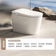 JOMOO smart toilet fully automatic flip lid voice control built-in foam shield siphon instant heating all-in-one toilet ZS780 white-slip back simple configuration-no cleaning and drying-with water 400mm