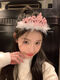 Birthday crown tiara girls hairband female feather rhinestone crown tiara party eighteen year old coming of age ceremony princess J silver feather rhinestone crown