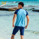 361 men's swimwear and swimming trunks split 2-piece set anti-embarrassment professional training five-quarter pants swimming equipment