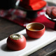 Wanqiantang (Edenus) high-end tea set Kung Fu tea set ceramic fruit tea set persimmon teapot tea tray tea cup everything goes well