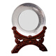 Yushiju Silver Pan Old Angestellter maßgeschneiderter Rentengedenkmänner Ornamente für Sterling Silver 999 Firmenjahres -Treffen Souvenirs für Führungskräfte Sterling Silver 100G 12 cm (Stand + Geschenkboxverpackung)