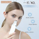 Golden Rice Blackhead Cleaning Magic Facial Cleansing Instrument Ultrasonic Peeling Machine Ultra-Long Battery Life Small and Portable KD8023 Snow Mountain White