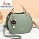 Kangaroo (KANGAROO) women's bag 2025 Chinese Valentine's Day Korean version fashionable girly style shell bag portable foreign style cat shoulder bag khaki color