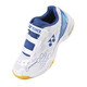 YONEX尤尼克斯羽毛球鞋yy基础款舒适亲子款青少年SHB101JRCR白/蓝34码