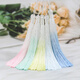 Mengkeduo diy jewelry accessories colorful gradient tassels tassels material antique kindergarten handmade bookmarks pendants gradient tassels mixed colors 10 pieces
