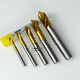 Cobalt-plated titanium 90-degree center drill positioning drill fixed-point drill bit chamfer center drill extension 2 2.5-20mm 4*20*120mm extension