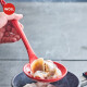 Woll-Küchenzubehör Nicht-Stall-Pfanne Spezielle hochtemperaturbeständige 260 Grad Haushaltskochspatel Chinesischer Silikon Spatel Colander 1098