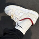 
Nike (NIKE) women's shoes 2025 summer Dunk Low low top retro board shoes sneakers casual shoes DH9765 DV1160-100 meters white and red metal buckle 35.5