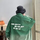 Gangpu Trendy Gradient Denim Jacke Herren Spring High Street Trendy Jacke gutaussehend vielseitige Männer Kleidung amerikanische Baseballuniform schwarz L