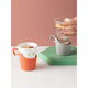 Disposable paper cup holder cup holder household cup holder set thickened plastic anti-scalding hand insulation creative paper cup holder tea cup holder gray