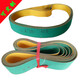Four-sided planed nylon sheet base high-speed transmission wear-resistant flat belt textile dragon spindle belt yellow and green industrial synchronous conveyor belt 980*30*2 others