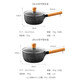 Made in Tokyo, small milk pot, noodle soup pot, medical stone color non-stick pot, snow flat pot, steaming food supplement pot with lid 20cm