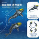 Chaosihui submarine with camera remote control camera shark speedboat simulation mechanical warship submarine electric wireless big white yellow light remote control shark battery life version four sets of batteries (play for 100 minutes)