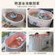 
iuu baby bathtub foldable bathtub bathtub children bathtub bathtub newborn swimming bucket household use [extended 100cm]-Basic model + large gift bag 7-layer thickened insulation model