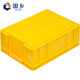 Guxiang turnover box plastic rectangular thickened fish and turtle logistics plastic box large storage storage box basket yellow QL-ZZX-YA4 boxes 410*305*147mm