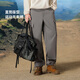 
Camel work pants for men and women autumn waterproof casual pants for outdoor hiking sports pants plus velvet woven charge trousers Y14CAY6625, Xinghe Gray, men [single layer] M