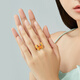 First Love Gold Symphony Butterfly Ring Women's Pure Gold 999 Ancient Method Enamel Wedding Gold Ring New Chinese Valentine's Day Gift 10.23g