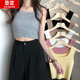 垦定（KENDING）假两件打底吊带背心女夏季外穿内搭抹胸设计感小众甜辣妹纯欲上衣 6625黑色 均码 【80-130斤】