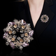 Luxurious Bauhinia corsage, exquisite pin accessories, suit brooch, high-end Valentine's Day birthday gift for wife and best friend
