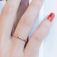 Fat Donglai's same style ring, colored gold, sparkling starlight, woven 18K rose gold, winding curve, female gift ring, 18K rose gold, women's size 8
