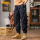 
Jeep (JEEP) American retro overalls for men's spring fashion brand loose casual versatile men's high-end Harren tying pants