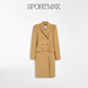 sportmax 【臻选惠享】春夏女装绵羊毛双排扣正肩大衣2011014106 浅驼色 40