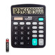 Morning Light (M/G) [Super Hot Product] Stationery 837 Dual Power Supply Calculator Solar Desktop Computer 12-bit Large Screen Calculator Office Supplies Single Installation ADG98189