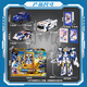 Zhan Gao Hyun Ka Fighter 3 Toy Genuine Transformation Robot Car Mecha Toy Boy Children's Gift Hyun Blue Thunder King-Three Combo Hyun Ka Fighter 2